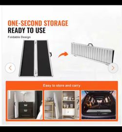 Portable Wheelchair Ramp, 5 ft. 800 Ibs. Capacity Wheel Chair Ramp for Stairs