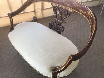 Antique Hand Carved Early 1900’s Settee