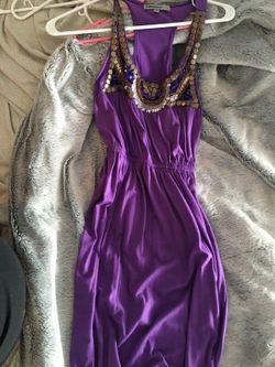 Long purple dress