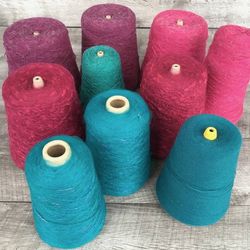 I: Assorted Lots Cone Yarn Machine Knitting, Weaving, Crochet
