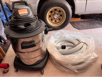 Shop Vac Industrial Stainless Steel 10 Gal + Large Hose