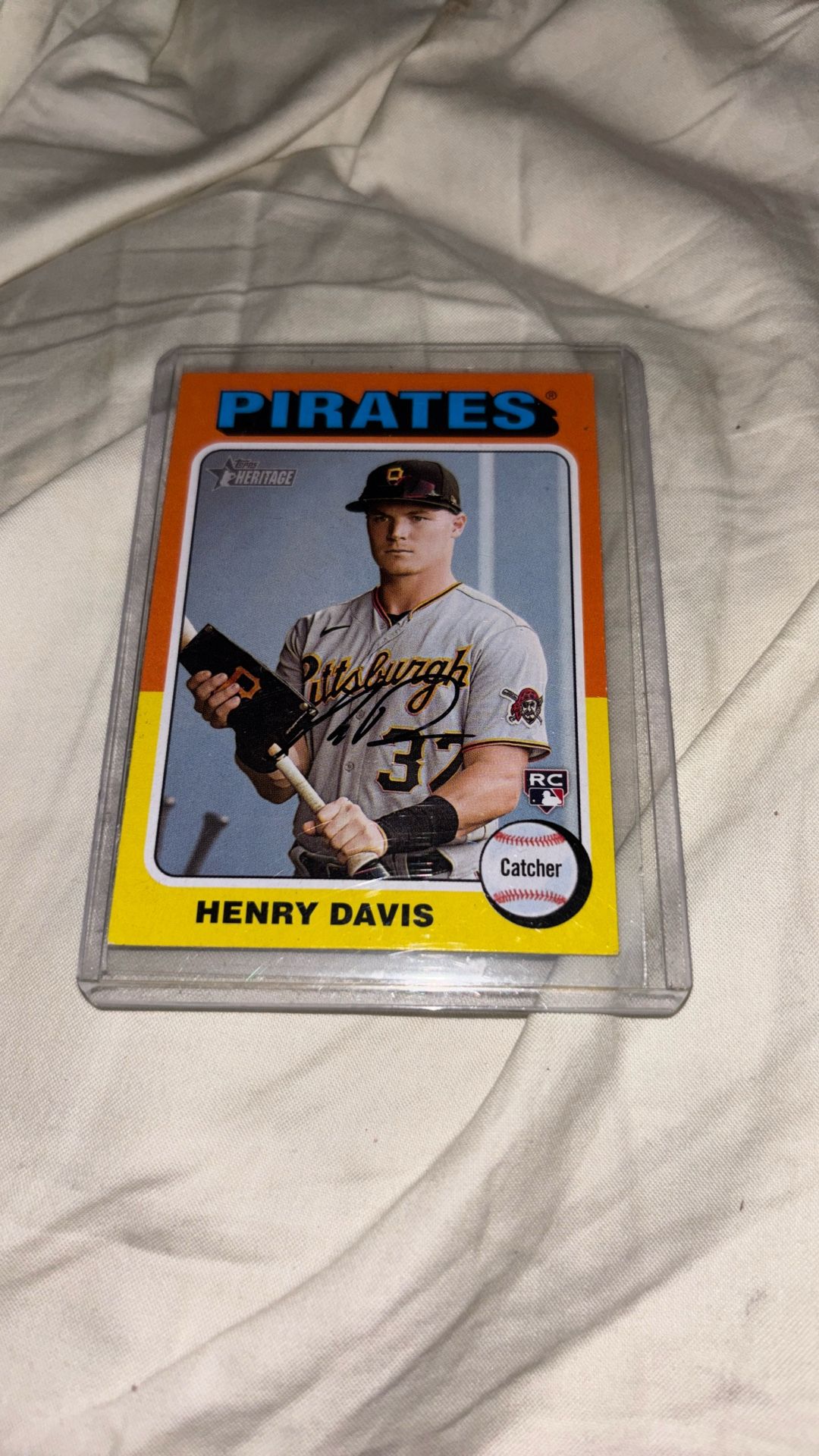 Topps Heritage Henry Davis Rookie Baseball Card