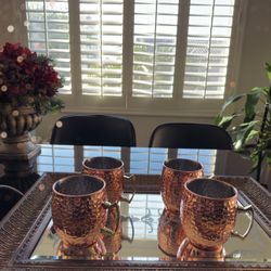 hammered copper mugs (Brand New)