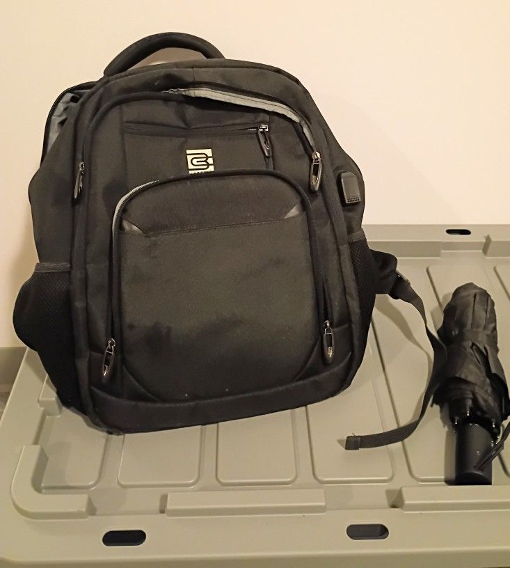 Back Pack With Free Mini Umbrella 