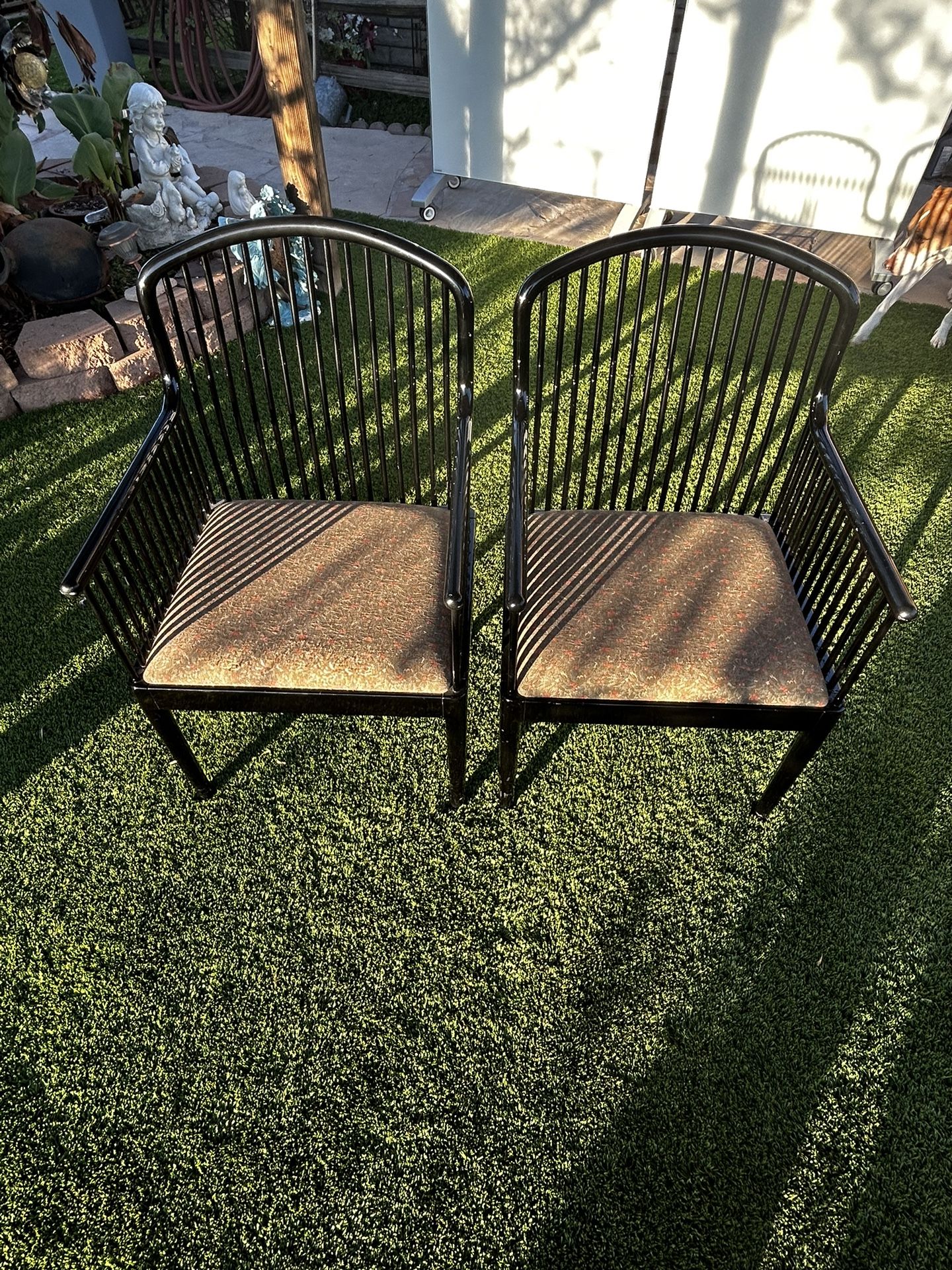 $40 EACH VINTAGE BLACK LACQUER ITALIAN ANDOVER BY STENDIG CHAIRS 47Th Ave., And Dobbins In Laveen