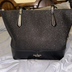 Kate Spade Black Sparkly Handbag – Glamorous & Chic ✨🖤