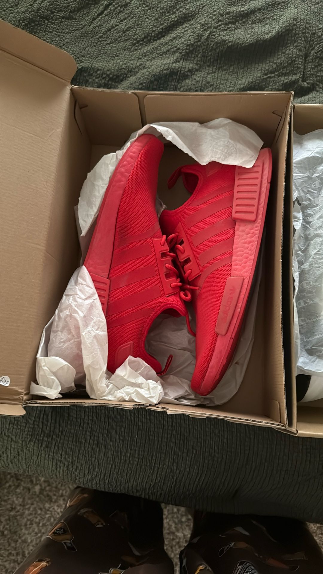 Red Adidas shoes Size 12