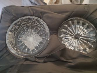 2 small Waterford crystal keepsake containers