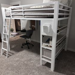  Full Size Metal Loft Bed