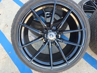 20"new Staggerd VARRO Flo-form Glossy Black Wheels With New Tires For MERCEDES BENZ E400