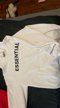 White essentials hoodie
