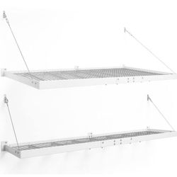 NewAge Products Pro Series 48 in. x 96 in. and 24 in. x 96 in. Steel Garage Wall Shelving (2-Pack) 