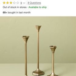 Candle holders brass