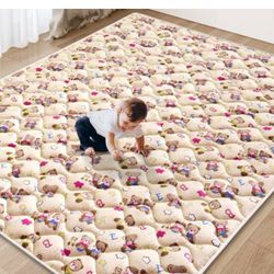 🧸 For Sale: Vibe Bear Baby Play Mat – Extra Large, Premium Foam 79” x 63”