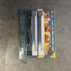 One 2- Packs Megabrite CCFL Linkable Touch On Slim Under Cabinet Light 14.5"