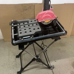 WET TILE SAW 7”  EXCELLENT CONDITION