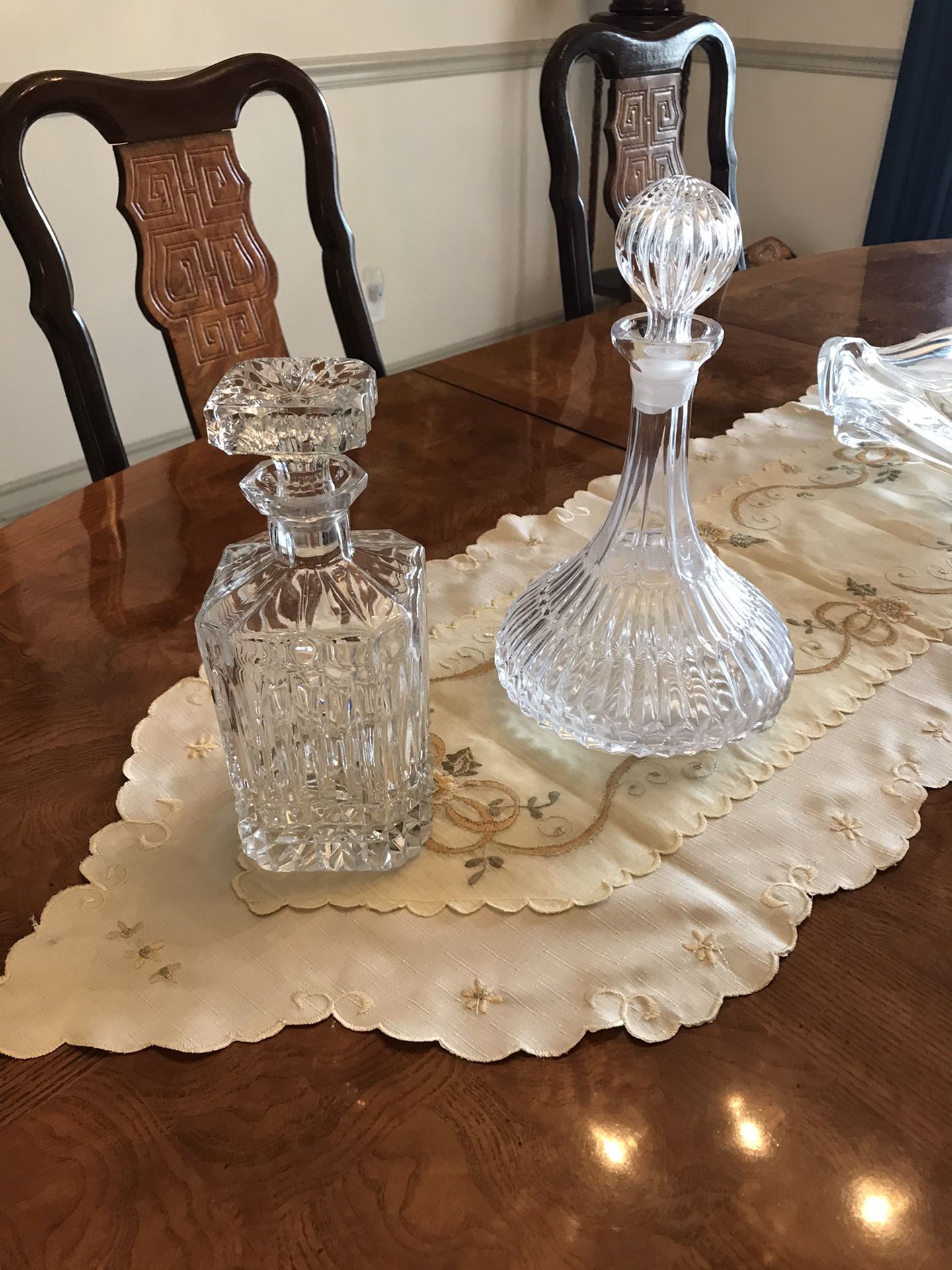Liquor crystal bottles