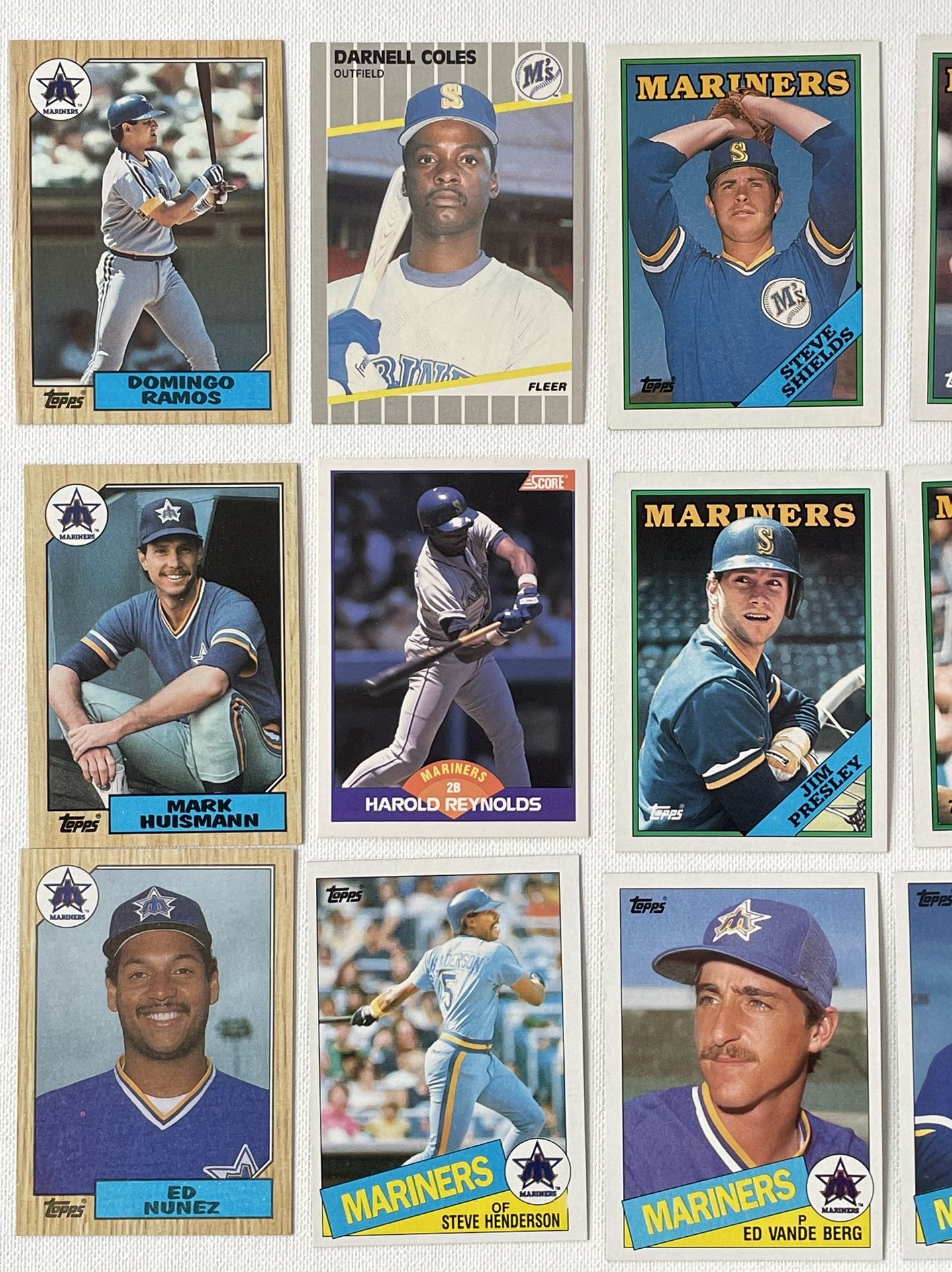 Mariners Baseball Cards, 1980s