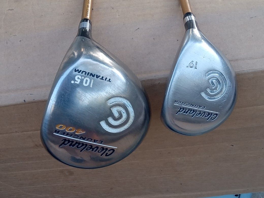 Cleveland Launcher 400 Driver & Cleveland Launcher 19 Fairway Wood RH Golf Clubs