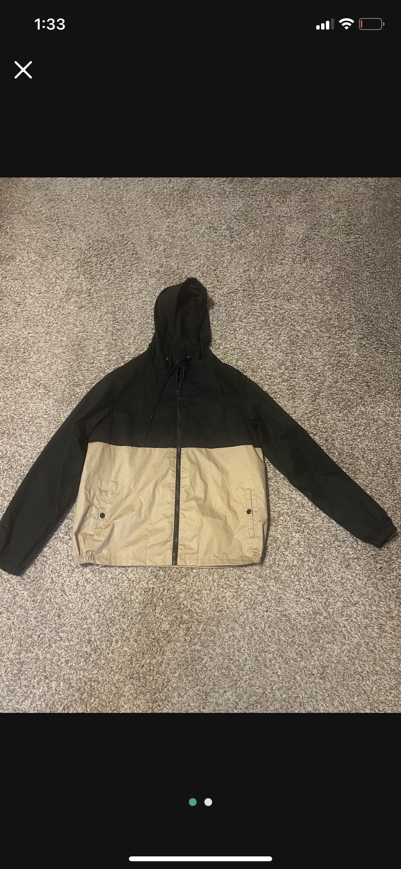 Men Windbreaker Jacket - XL