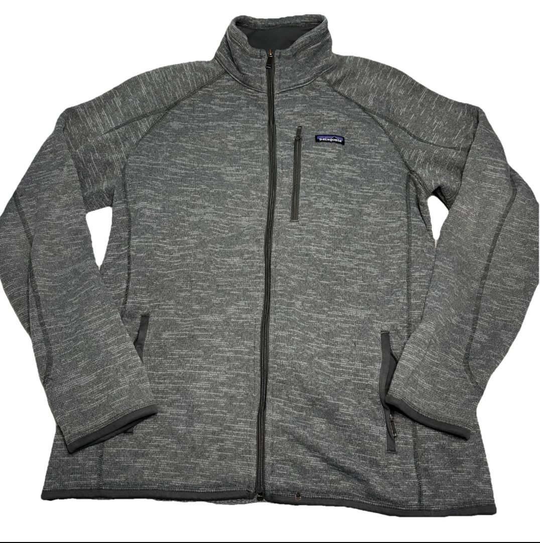 Patagonia Better Sweater Mens XL Fleece Full Zip Jacket Gray Stonewash Mock Neck