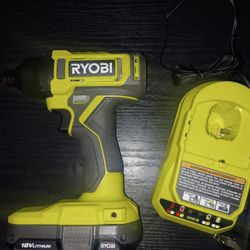 Ryobi 18V Impact Driver With 1.5ah & Charger