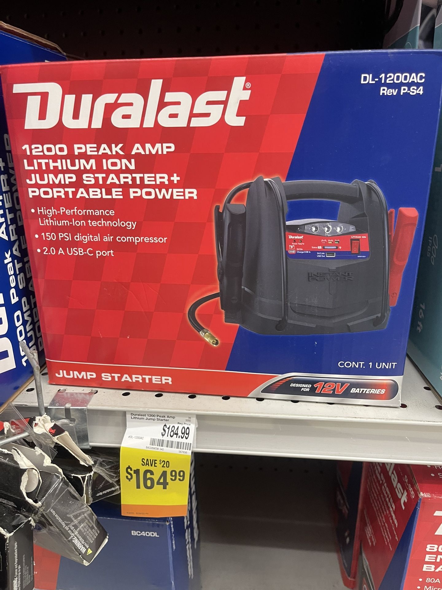 Duralast Car Jumper & Air Pump