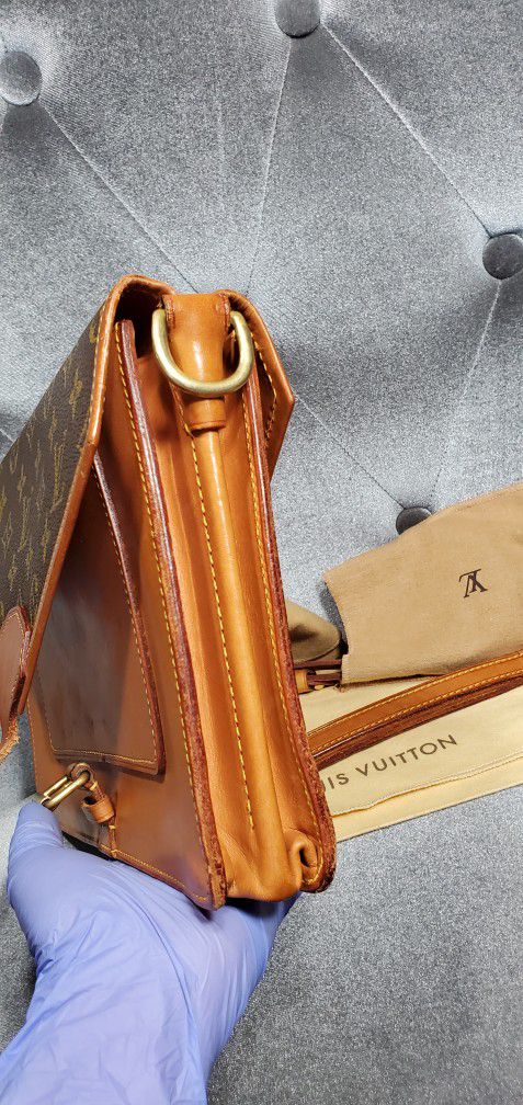 LOUIS VUITTON Monogram Sac Biface Hand Bag 2way M51310 LV Auth