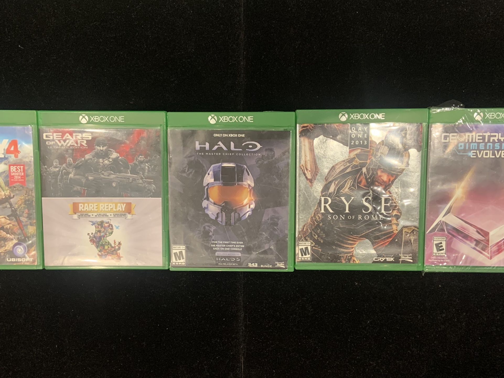 Microsoft Xbox One Game Lot (5 Games) HALO+more(Post Nintendo Era)