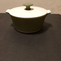 Vintage Corning Ware Avocado Green Bakeware Dish 1 3/4Qt.