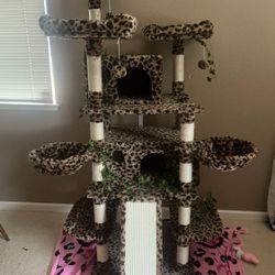 Leopard Cat Tree, Large Cat Tower