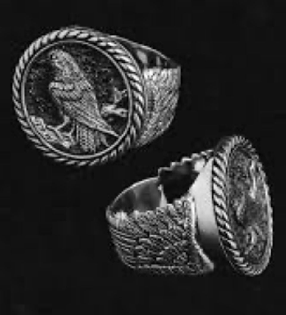 Solid 925 Silver Apallo Ring 