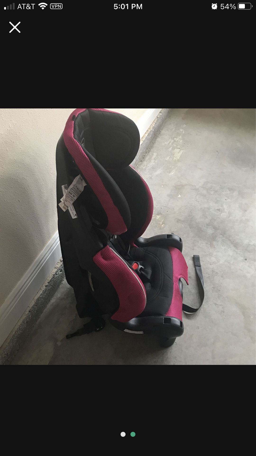 Evenflo Front facing Car Seat