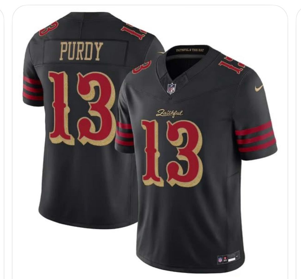 49ers Purdy Rivalry Jersey Small Through 3X