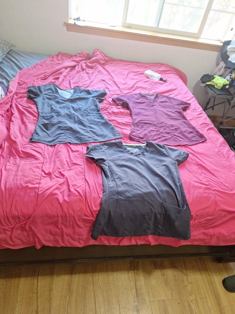 Gray's Anatomy Scrub Tops Size Small 3 Total