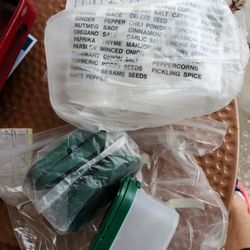 Five Tupperware New Spice Containers 