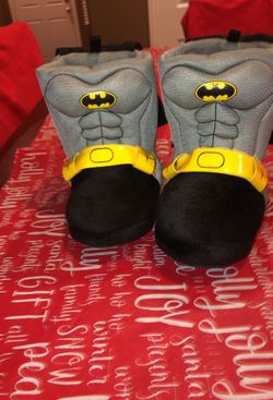 Brand new Batman slippers with cape in back