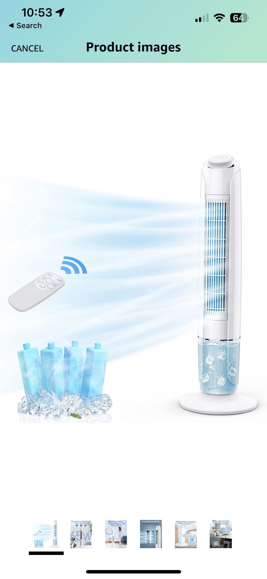 Breezewell 3-in-1 Evaporative Air Cooling Tower Fan
