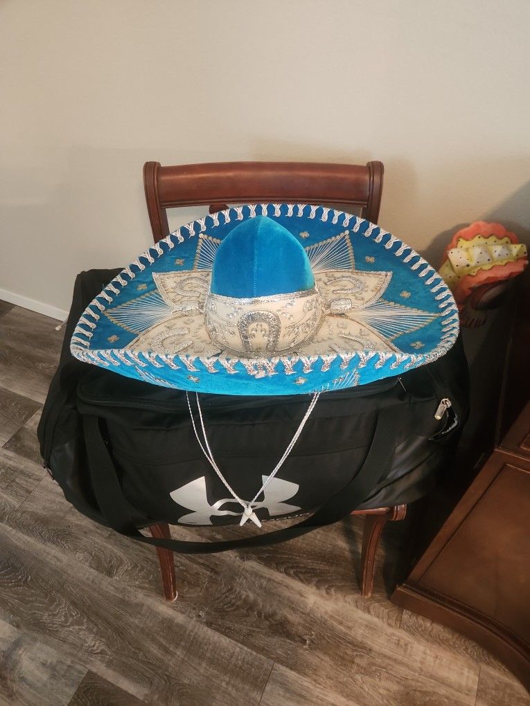 Real Sombrero- Blue, Silver And White