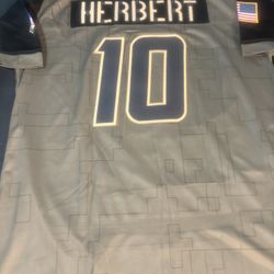 LA Chargers #10 Herbert Salute To Service Jerseys. New 