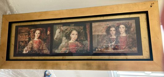 MERSAD BERBER TRIPTYCH WITH SIGNATURE 