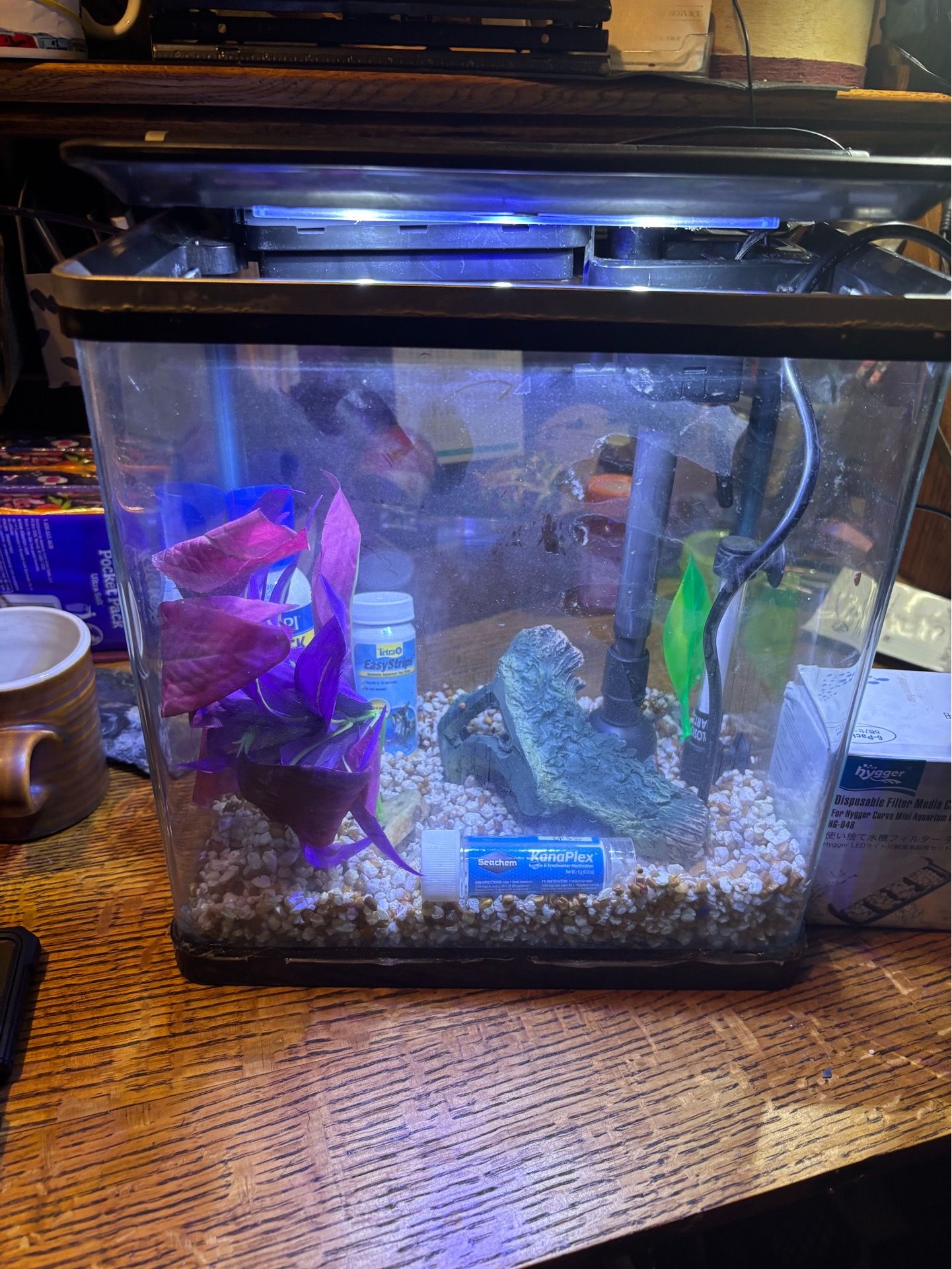 Hygger hg948 4 gallon curved mini aquarium