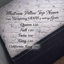 Mattress Pillow Top New 