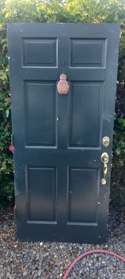 Exterior solid wood single door apartment 36x79
