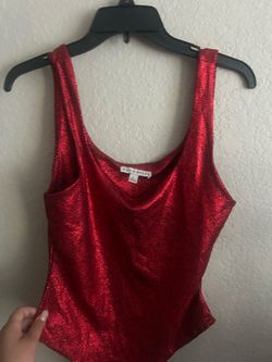 Red Shiny Top