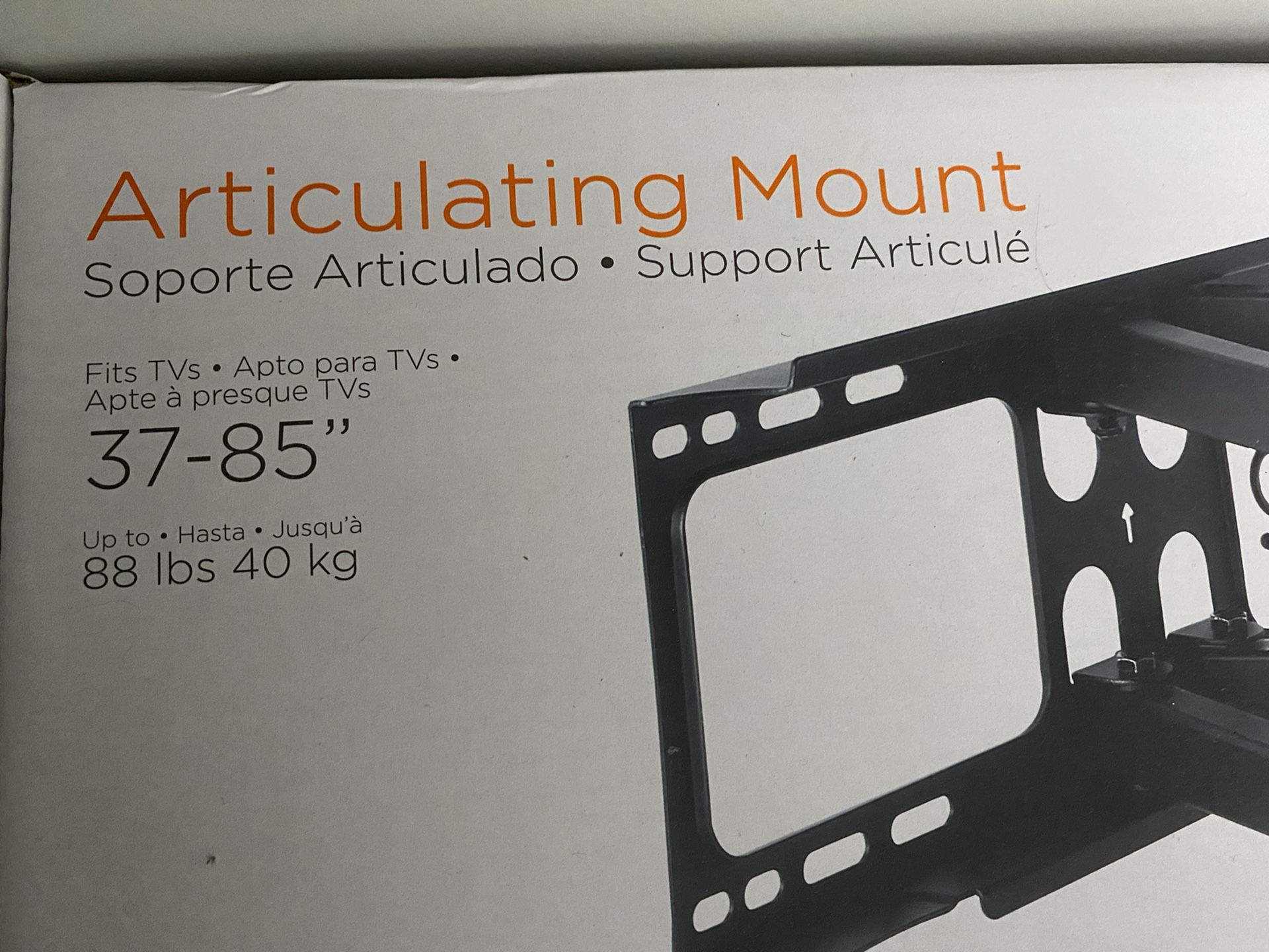 Articulating TV wall mount (for flat screen TVs 37”-85”)