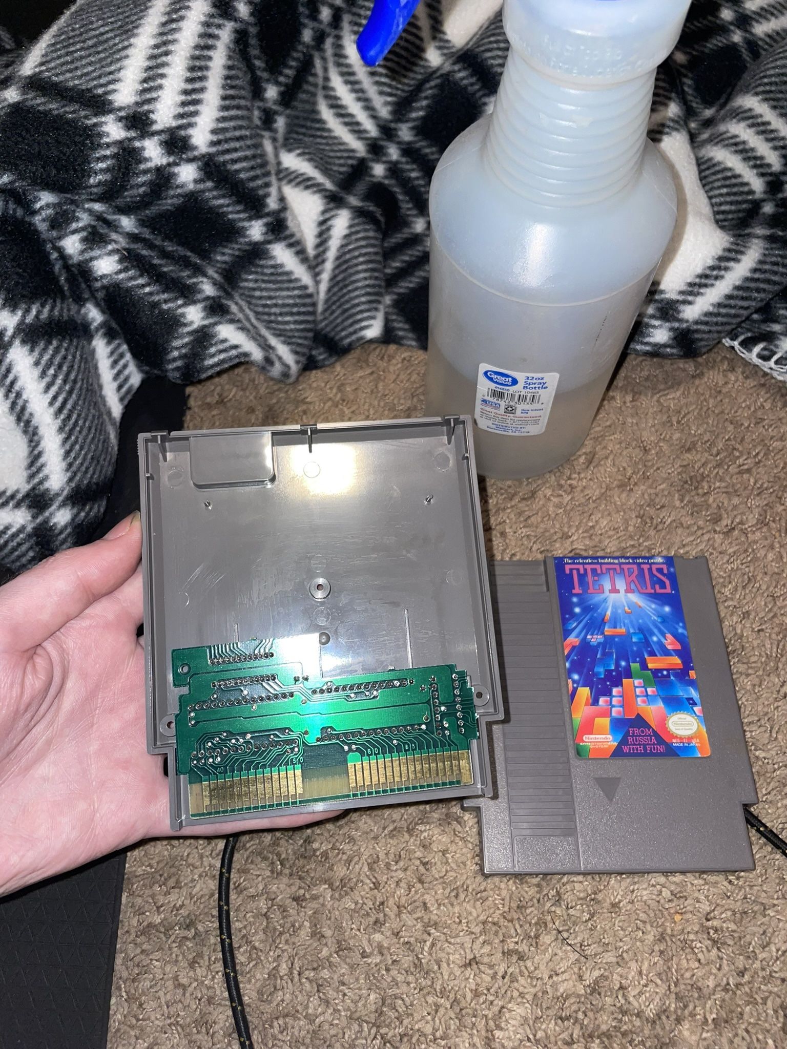 *Cleaned* NES Tetris cartridge (Tested ✅)