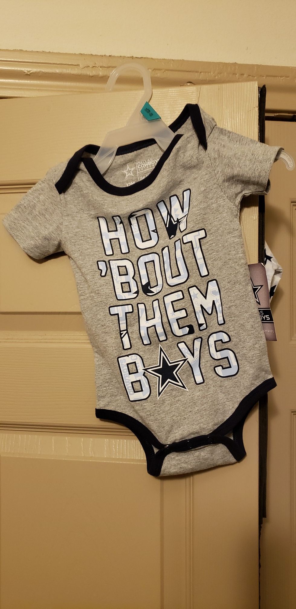 2 piece cowboys onesie set