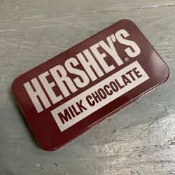 Hersheys Chocolate Tin Decor Storage Crayons Case Collectors Vintage Art Draw