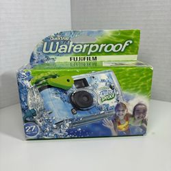 Fujifilm Quick Snap Waterproof Camera 27 Exp 35mm 800 Film Process NEW 